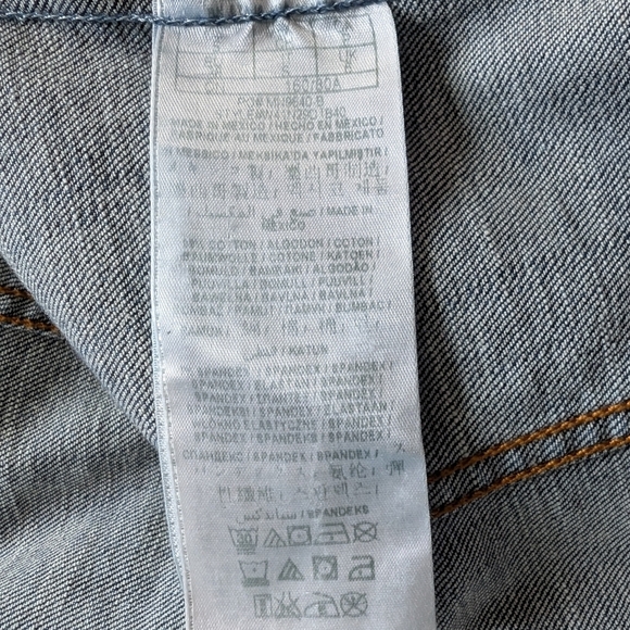 Guess Jean Jacket Vintage Y2K Mid Blue Distressed Flap Pockets Women's Small - Picture 11 of 15